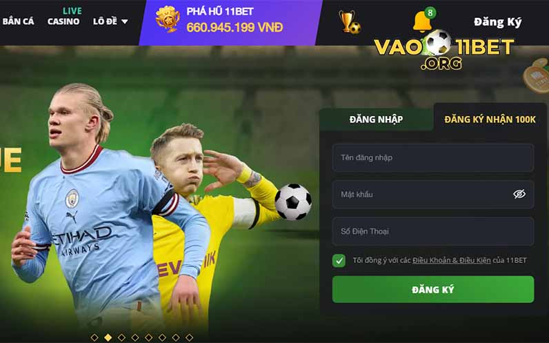 hướng dẫn đăng ký đăng nhập 11bet