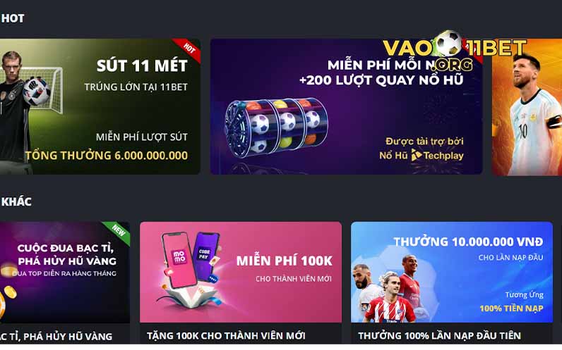 khuyến mãi 11bet