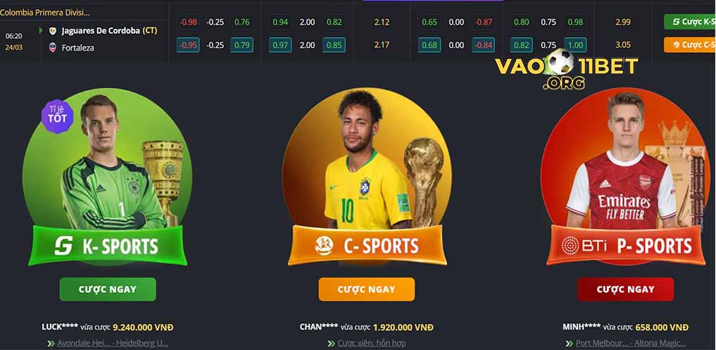 cá cược thể thao 11bet